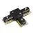 Bright Choice 1-Vaihe Rail T-Liitoskappale Musta