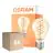 Monipakkaus 6x Osram Vintage 1906 LED Classic Slim E27 Päärynä Filament Kulta 8W 806lm - 922 Erittäin Lämmin Valkoinen | Paras Värintoisto - Himmennettävä - Korvaa 60W