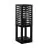 Eglo Jalustalamppu Alamonte 3 Ulkona Teräs Musta | Sopii E27